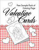 Free Printable Valentine Cards Coloring Pages - 4-Fold and