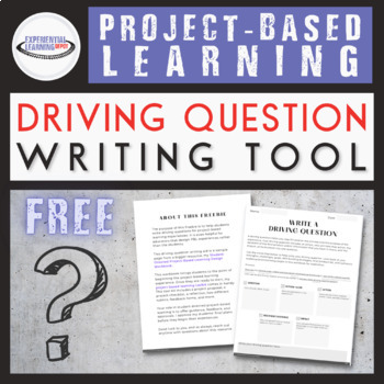 Free PBL Driving Question Writing Tool