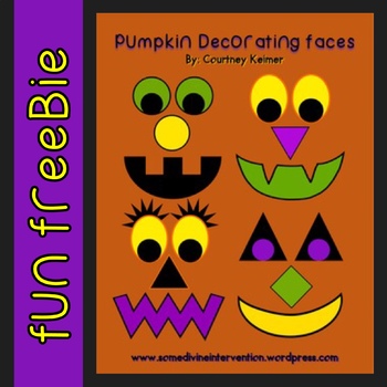 Preview of Free Pumpkin Decorating Kit {Clipart & Templates}