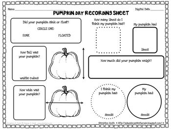 Free Pumpkin Week Activities by Kristen Smith | Teachers Pay Teachers