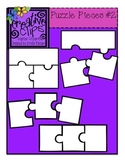 {Free} Puzzle Piece Templates 2 {Creative Clips Digital Clipart}