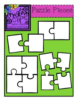 Preview of {Free} Puzzle Piece Templates {Creative Clips Digital Clipart}