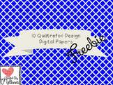 Free Quatrefoil Digital Paper Background