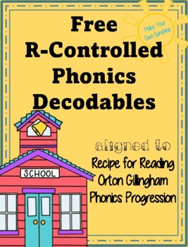 Preview of Free R-Controlled Phonics Warm-Up Sheets aligned to Recipe for Reading and OG