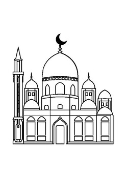 Free RAMADAN Coloring Worksheet Book For Kids by AyahEStore | TPT