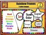 Rainbow Frame, Bunting, Name Plate, Labels and Star from C