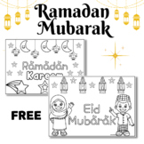Free Ramadan and Eid coloring