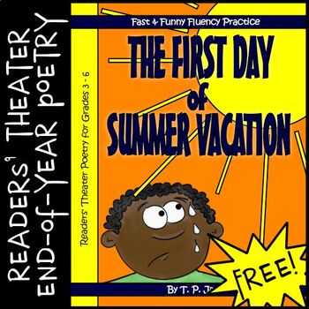 Preview of End-of-Year Free Summer Readers Theater Poetry: Summertime Poem Grade 3, 4, 5, 6