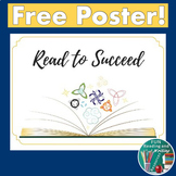 Free Reading Center Sign - Read to Succeed
