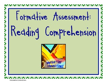 Preview of Free: Reading Comprehension Formative Assessment Idea