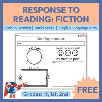 Preview of Free Reading Comprehension Worksheets | Fiction | K-2 | ELA