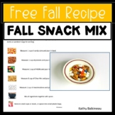 Free Recipe Fall Snack Mix