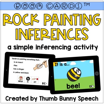 Free Rock Painting Inferences Boom Cards