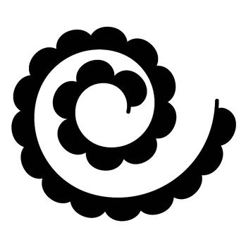 Free Rolled Flower SVG. Flower Template. Digital Download. by GoodDesign