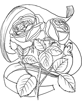 940 Cute Rose Coloring Pages  Latest Free