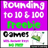 Free Rounding Games for Rounding to 10 and 100