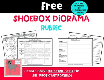 Preview of Free--Rubric for Creating a Diorama: Setting, Plot elements