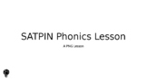 Free SATPIN Phonics Lesson