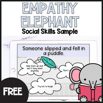Preview of Free SEL Empathy Scenarios and Social Skills Activities Game
