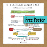 Free SEL Poster: IF FEELINGS COULD TALK by WholeHearted Sc