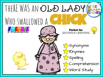 Preview of Free SPRING Easter - There Was An Old Lady Who Swallowed a Chick - Small Group 