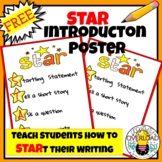 Free STAR Writing Poster:  Teach students how to START all