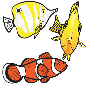 Free Saltwater Fish Clip Art Set By The Painted Crow Tpt