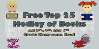 Preview of Free Sample: 25 Books That All 3rd, 4th, and 5th Grade Classrooms Need
