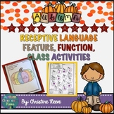 Free Sample: Receptive Vocabulary Activities for Fall: Fea