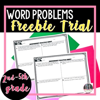 Preview of Free Sample of Math Word Problem Solving Intervention and Assessments