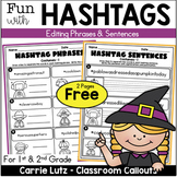 Free Sampler Editing Sentences with Halloween Hashtags