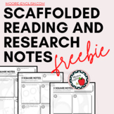 Free Scaffolded Reading & Research Notes: Help Students In