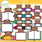 Free School Bear Clip Art