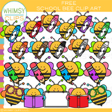 Free Spring and Summer School Bee Clip Art