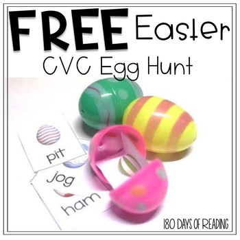 Preview of Free Science of Reading Easter CVC Activities