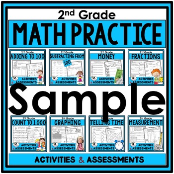 Preview of Free Second Grade Math Practice Worksheets