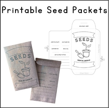 Preview of Free Seed Packets for gardening and gift giving and seed sharing