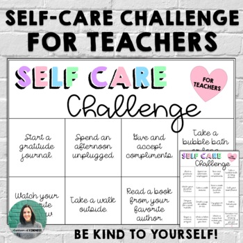 Free Self-Care Challenge for Teachers! by Classroom of Kindness | TPT