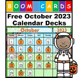 Free October Calendar Decks 2023 - Digital Calendar BOOM CARDS