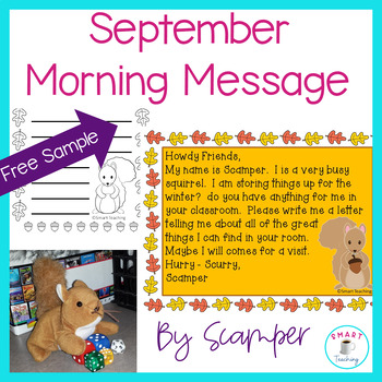 Preview of Free September Daily Oral Language Editing Skills Morning Work Back to School