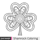 Free Shamrock Coloring Page