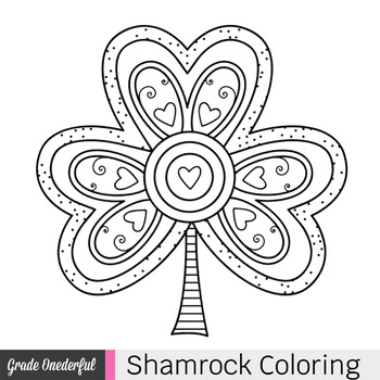 Preview of Free Shamrock Coloring Page