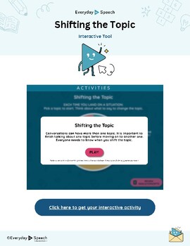 Preview of Free Shifting the Topic Interactive Activity