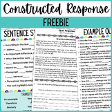 Free Short Constructed Response Reading Passage, Sentence 