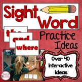 Free Sight Word Practice Ideas