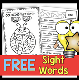 Free Sight Word Worksheets and Activities - High Frequency
