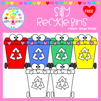 Preview of Free Recycle Bins Clipart