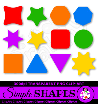 simple clip art shapes