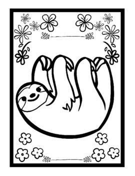 sloths colouring pages for kids coloring sheets pdf printable pages