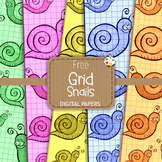 Free Snail Mollusc Graph Papers - Digital Scrappy Backgrounds